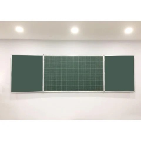 Bảng từ xanh (ô ly) Hàn Quốc 80*120cm cố định ( Tặng nam châm bảng + lau bảng + phấn)