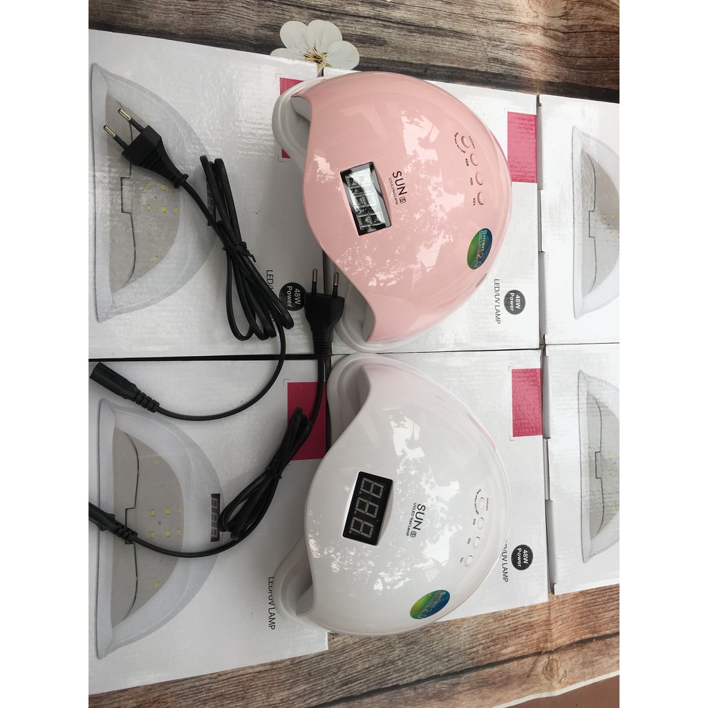 Máy hơ sơn gel móng tay, chân SUN5, máy sấy khô móng full LED/UV