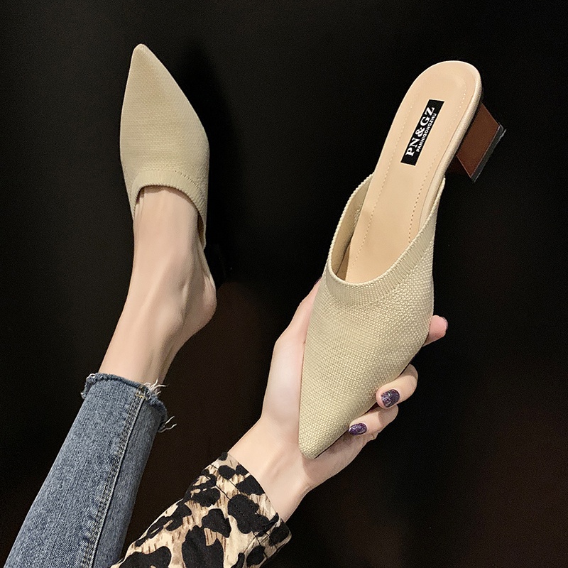 Dép cao gót XIELUAIZTA mũi nhọn thời trang dành cho nữ