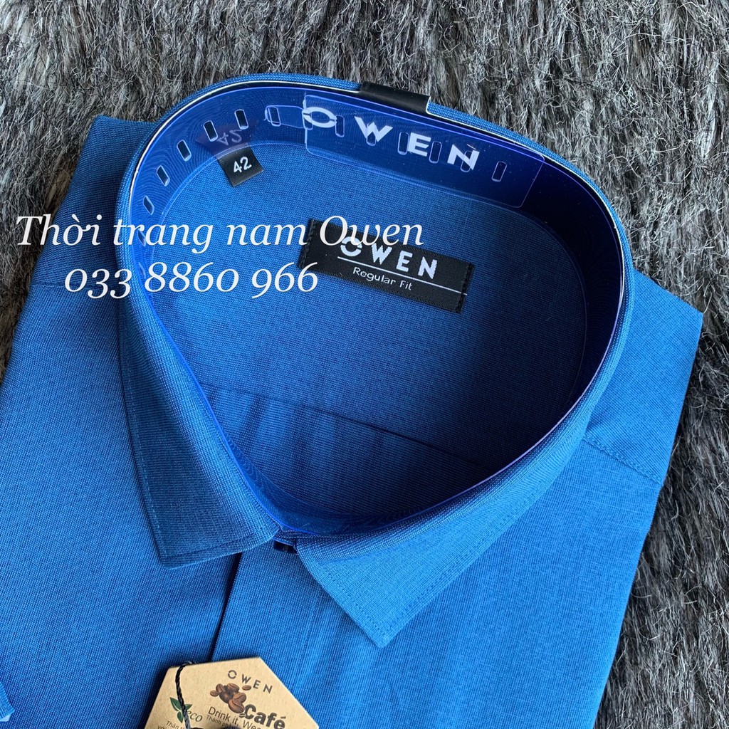 [SIZE 42] OWEN - Aó sơ mi ngắn tay Owen REGULAR FIT vải Cafe 23087