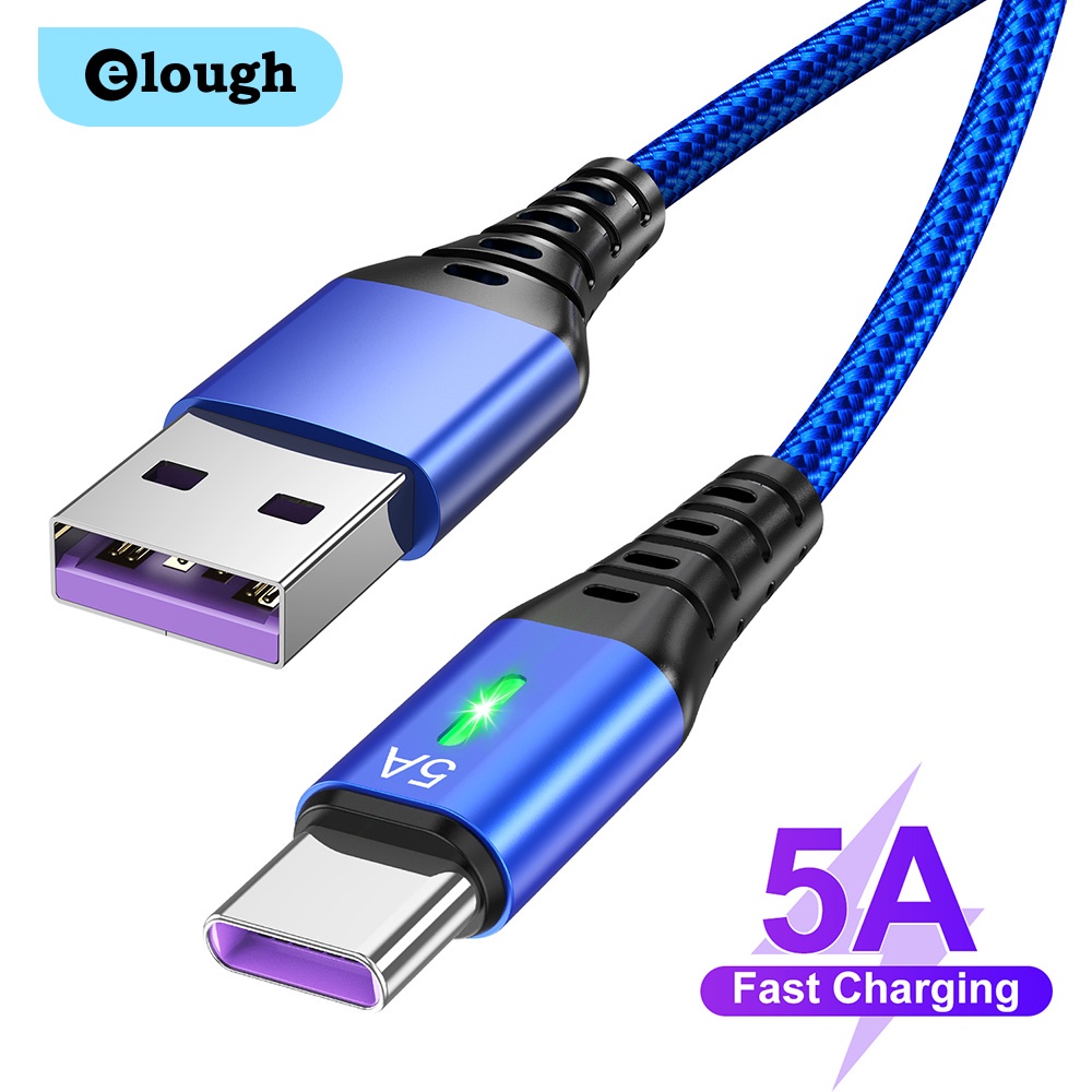 Cáp sạc nhanh Elough USB 3.0 Type C 5A chất lượng cao cho điện thoại