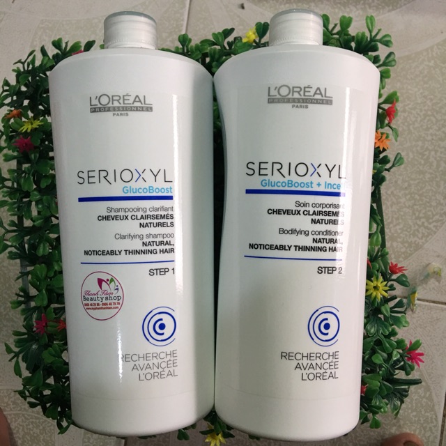 Dầu gội xả kích thích mọc tóc L'oréal  Serioxyl 1000mlx2