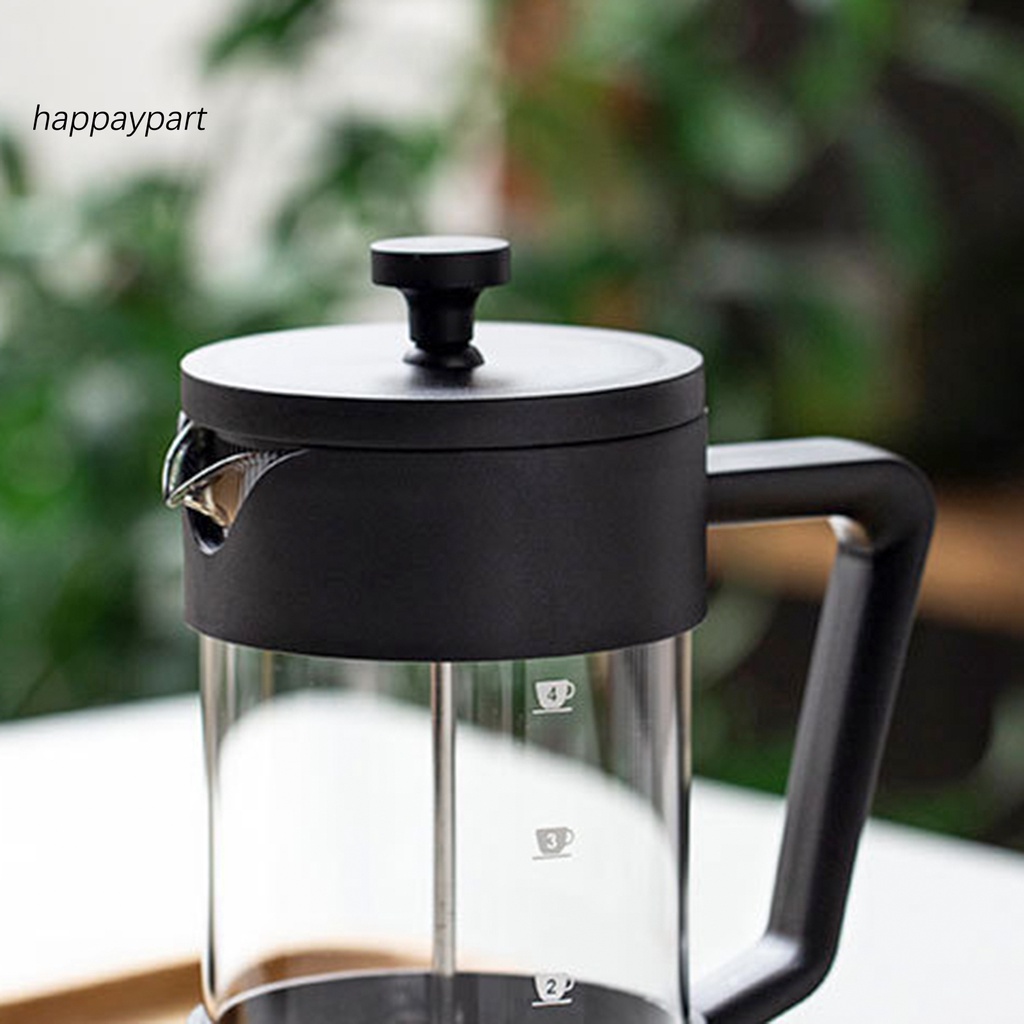 *CFGJ* 600ml Insulated French Press Coffee Maker Tea Brewer Pot with 3 Layer Filters