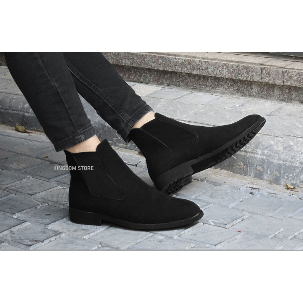 Giày chelsea boots da thời trang hàn quốc, giá rẻ nhất,đế khâu (Ảnh thật 100%) | BigBuy360 - bigbuy360.vn