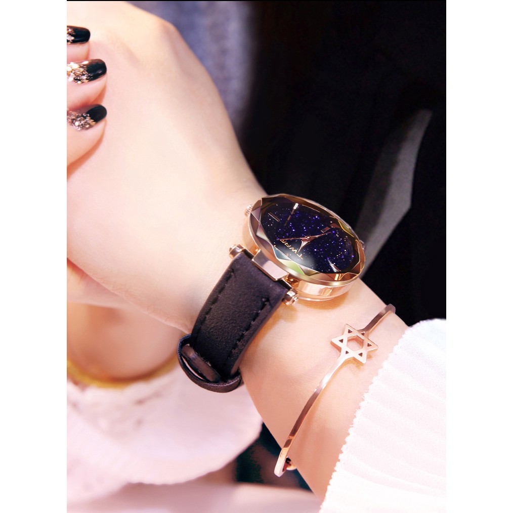 Đồng Hồ Nữ TWAR T66 Mặt Kim Sa Lấp Lánh thời trang 2019 | BigBuy360 - bigbuy360.vn