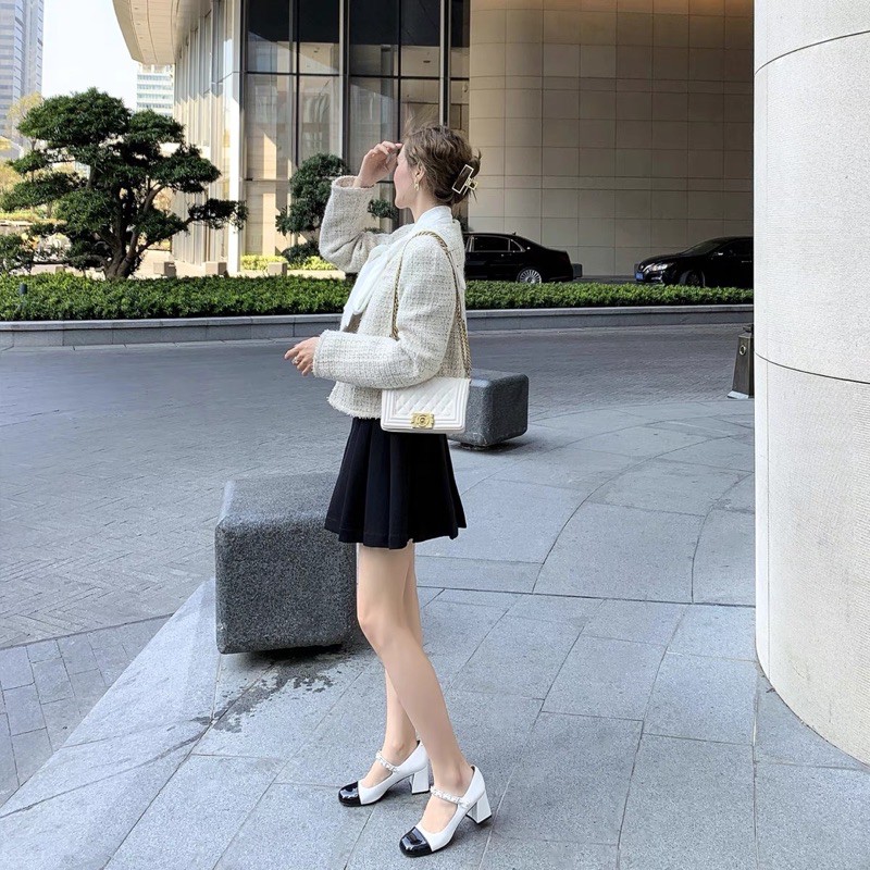 Giầy cao gót MiuMiu cao cấp 7cm 3 màu