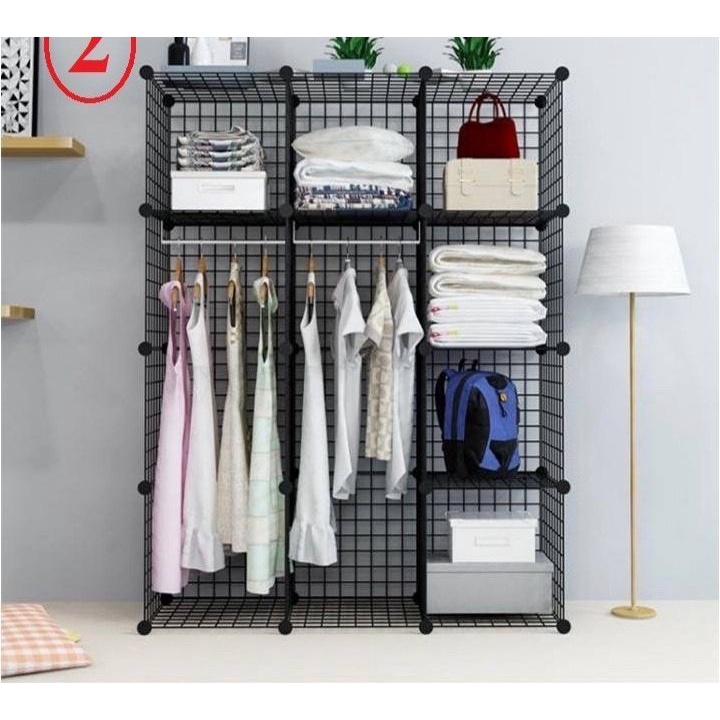 (TẶNG CHỐT) LƯỚI THÉP HIỆN ĐẠI, DECOR MỌI THỨ LÀM GIÁ / TỦ / KỆ SÁCH đủ màu sắc