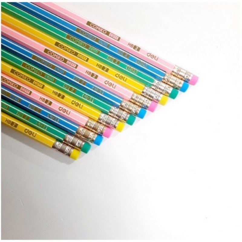 Bút chì gỗ 2B Deli C011 Binkids hộp 12 cây bút chì các màu dễ thương dành cho bé BC05