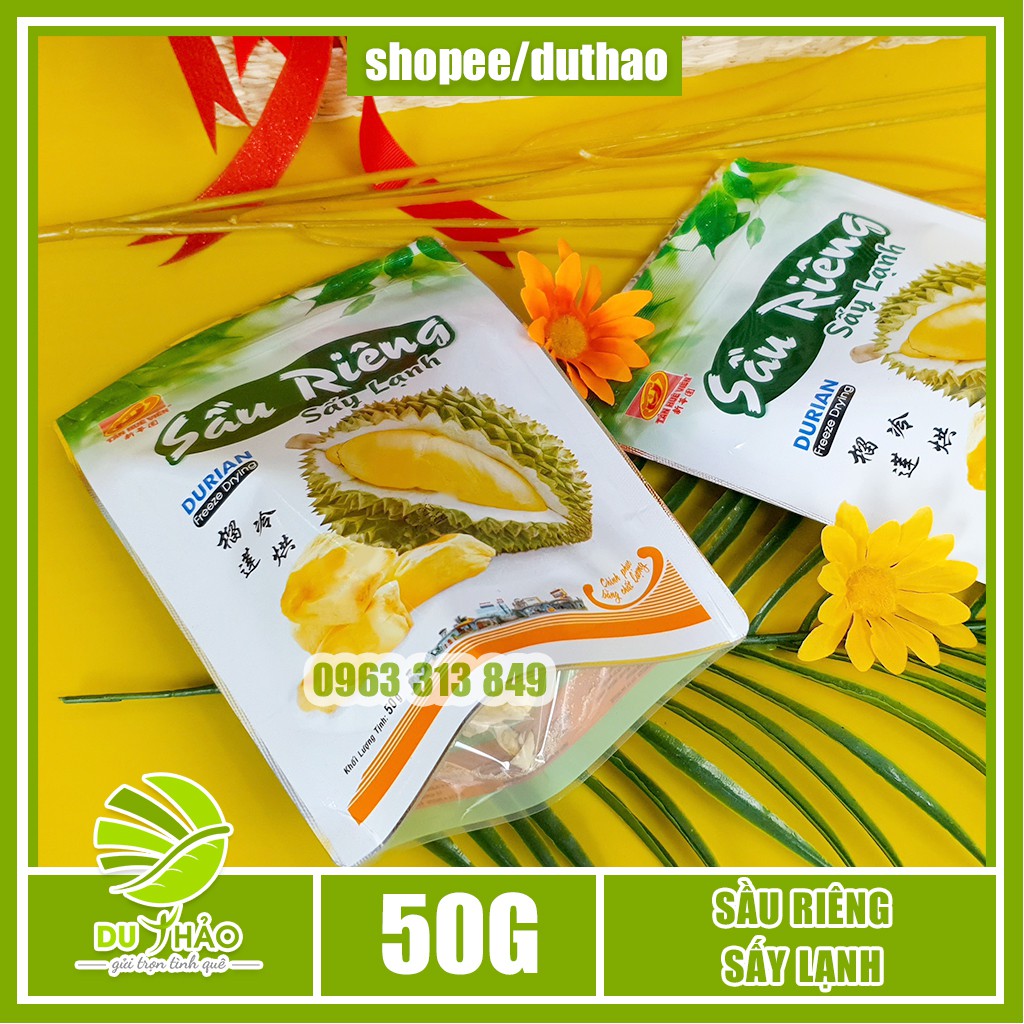 Sầu riêng sấy lạnh giữ nguyên hương vị đậm đà giòn thơm Tân Huê Viên | BigBuy360 - bigbuy360.vn