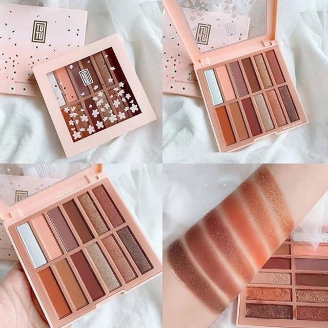 🌸🌸Phấn Mắt 12 Ô TuTu Sakura Flowers Eyeshadow Phiên Bản Hoa Anh Đào 🌸🌸