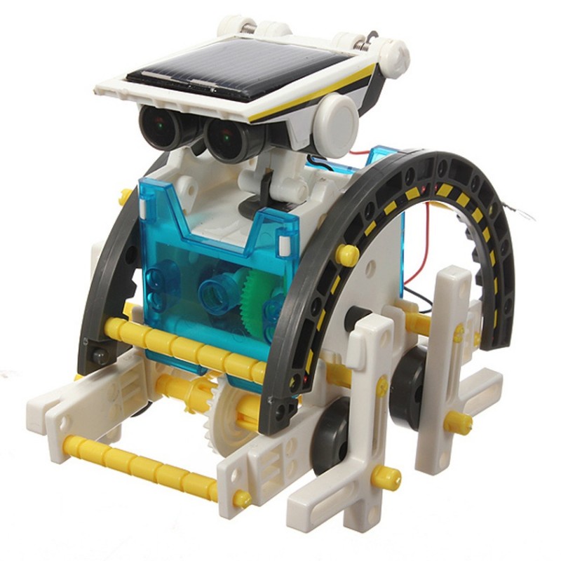 [Có video] Đồ chơi giáo dục STEM lắp ráp 14 robot chạy bằng năng lượng mặt trời 214 - Ghép được 14 loại robot khá