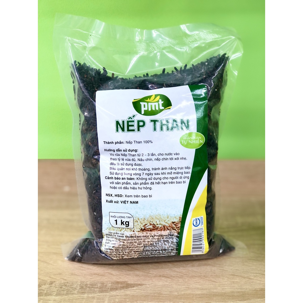 Gạo Nếp Than Phú Minh Tâm - 1kg