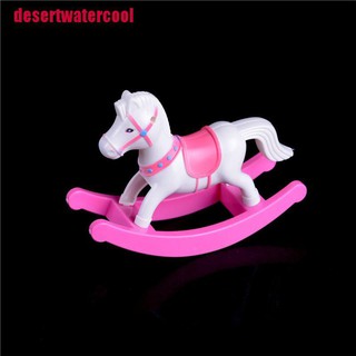 [desertwatercool]Rocking Horse Cockhorse Dollhouse Accessories for Barbie Dolls