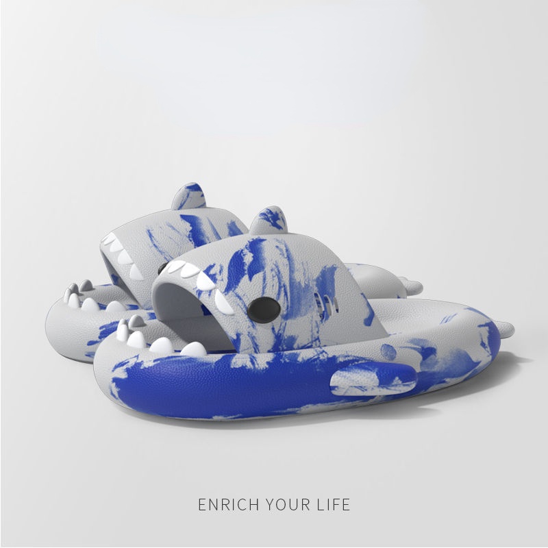 4cm Dép Đi Trong Nhà/Ngoài Trời Hình Cá Mập Dễ Thương Cho Người Lớn Và Trẻ Em dép đi trong nhà dép đi trong nhà tắm