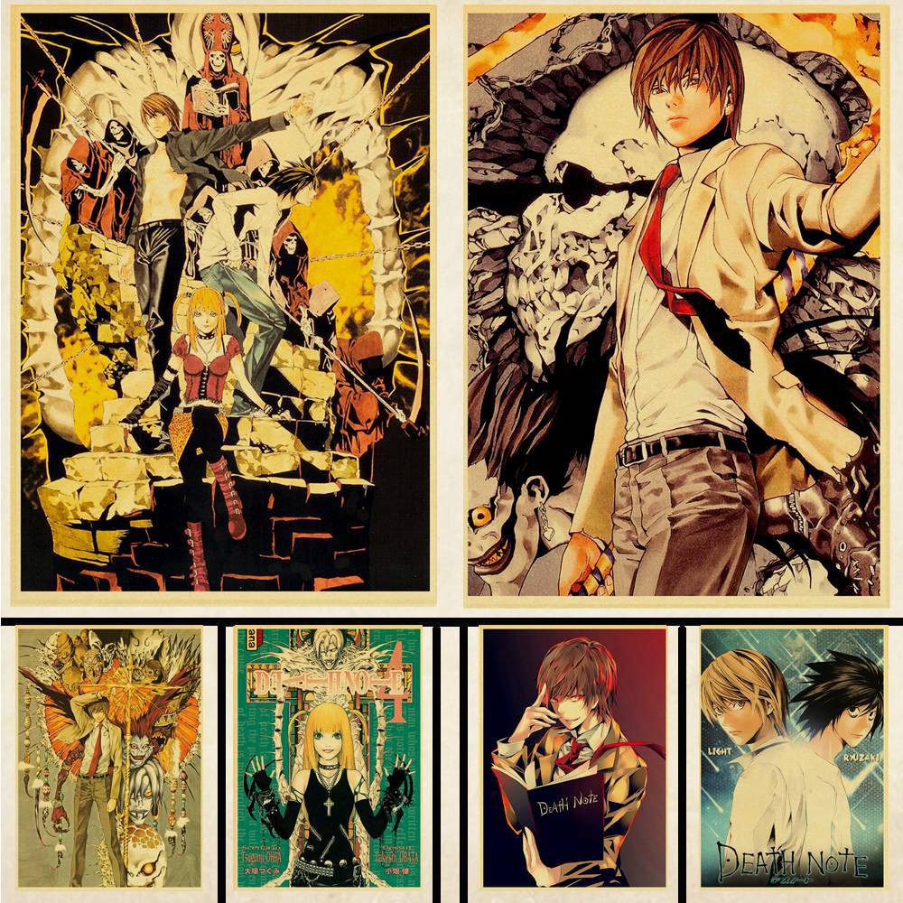 Poster Phim Hoạt Hình Death Note Dán Tường Trang Trí