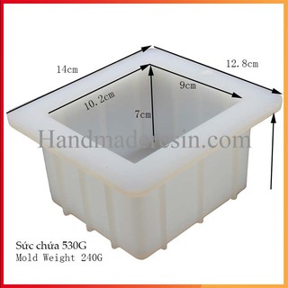 Khuôn Silicon Khối Chữ Nhật 10*9*7cm