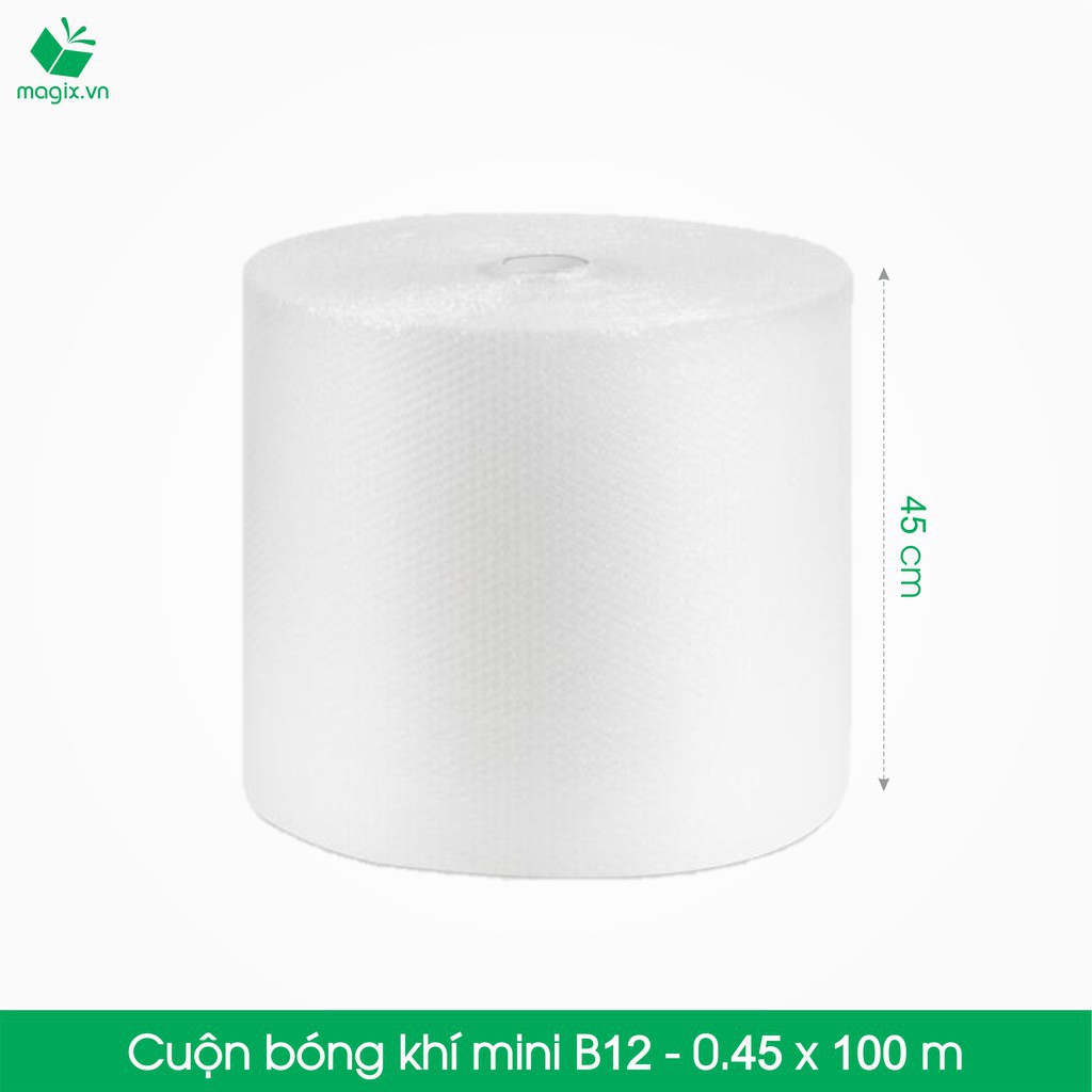 Cuộn Bóng Khí - Màng xốp hơi - Xốp nổ - Gói hàng - Bọc hàng - Mã HN_B12 - Kích Thước 0.45*100 (m)