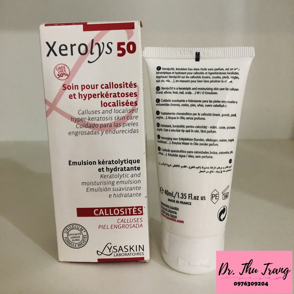 Kem dưỡng tiêu sừng và dưỡng ẩm mạnh XEROLYS 50