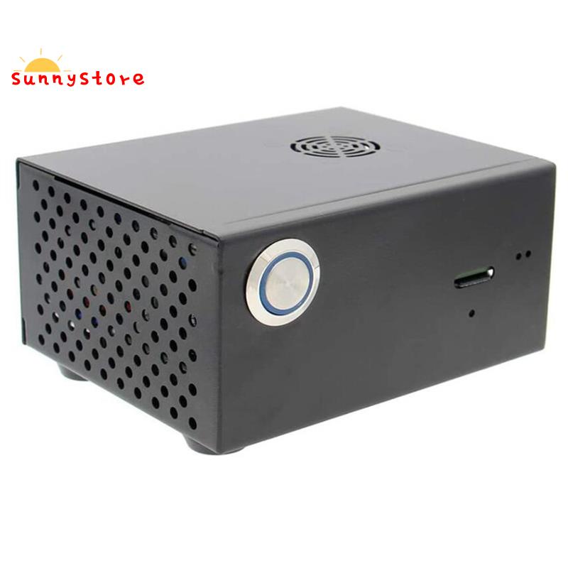 Bộ vỏ kim loại + công tắc nguồn + quạt tản nhiệt cho Raspberry Pi 3B+/3B X820 V3.0 SSD&HD SATA