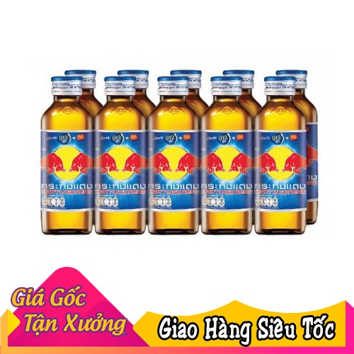 Lốc 10 Chai Nước Tăng Lực Red Bull (Bò Cụng, Bò Húc) Thái Lan