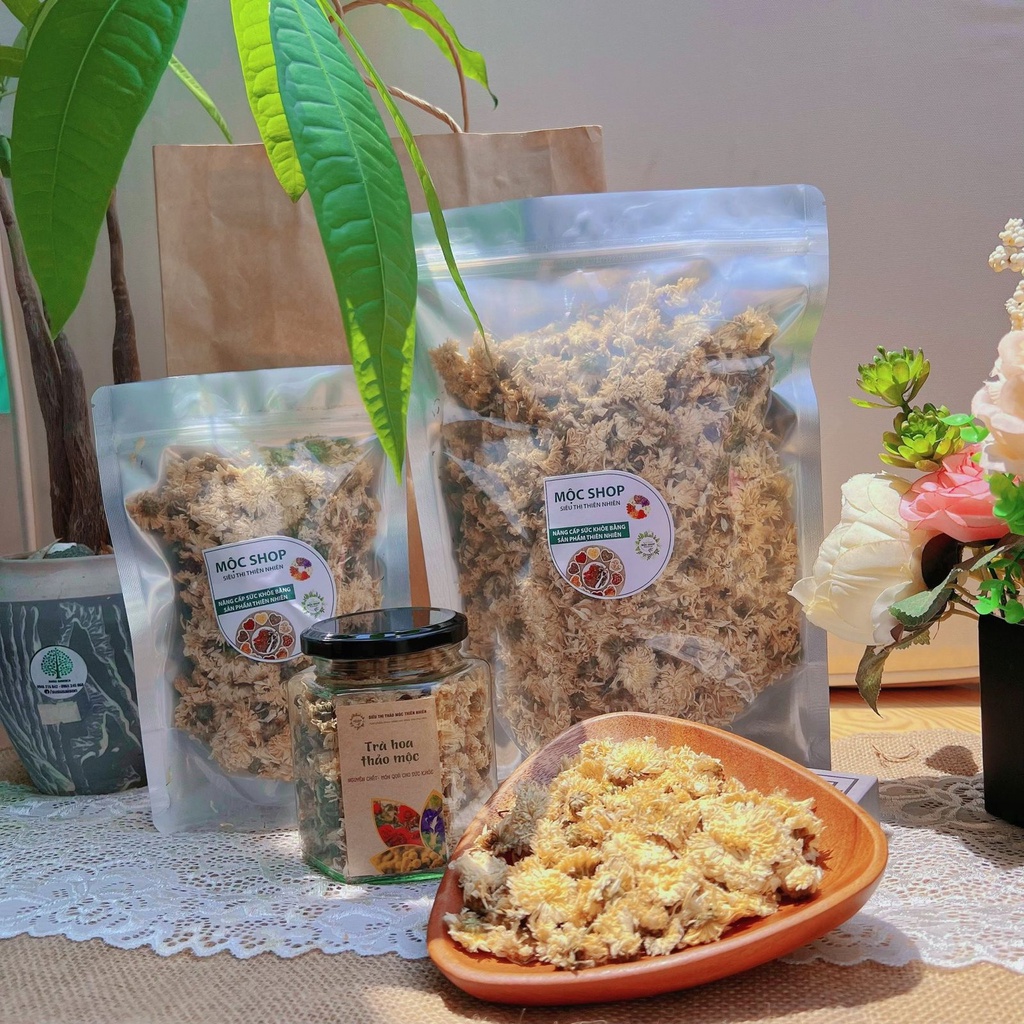Trà hoa cúc trắng(Bạch Cúc) Ngủ ngon, ổn định huyết áp (túi/lọ)