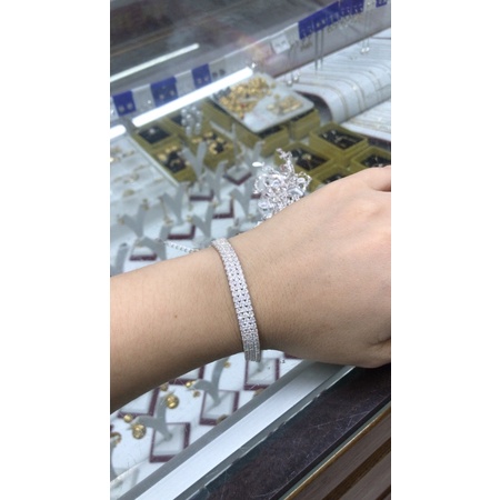 Lắc tay full 2-3 dải đá cz bạc chuẩn đẹp