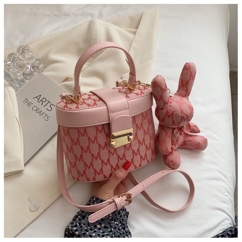 Túi trống nhiều màu kèm gấu