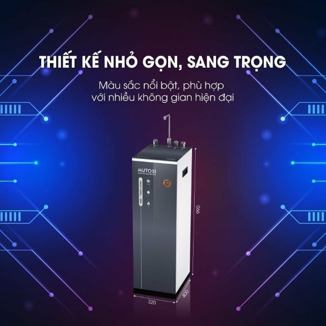 Máy lọc nước nóng lạnh nguội Mutosi MP-350D-GR