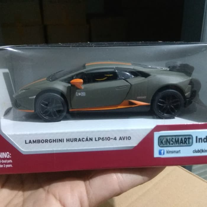 Mô Hình Xe Hơi Kinsmart Lambo Huracan Avio Màu Xanh Lá