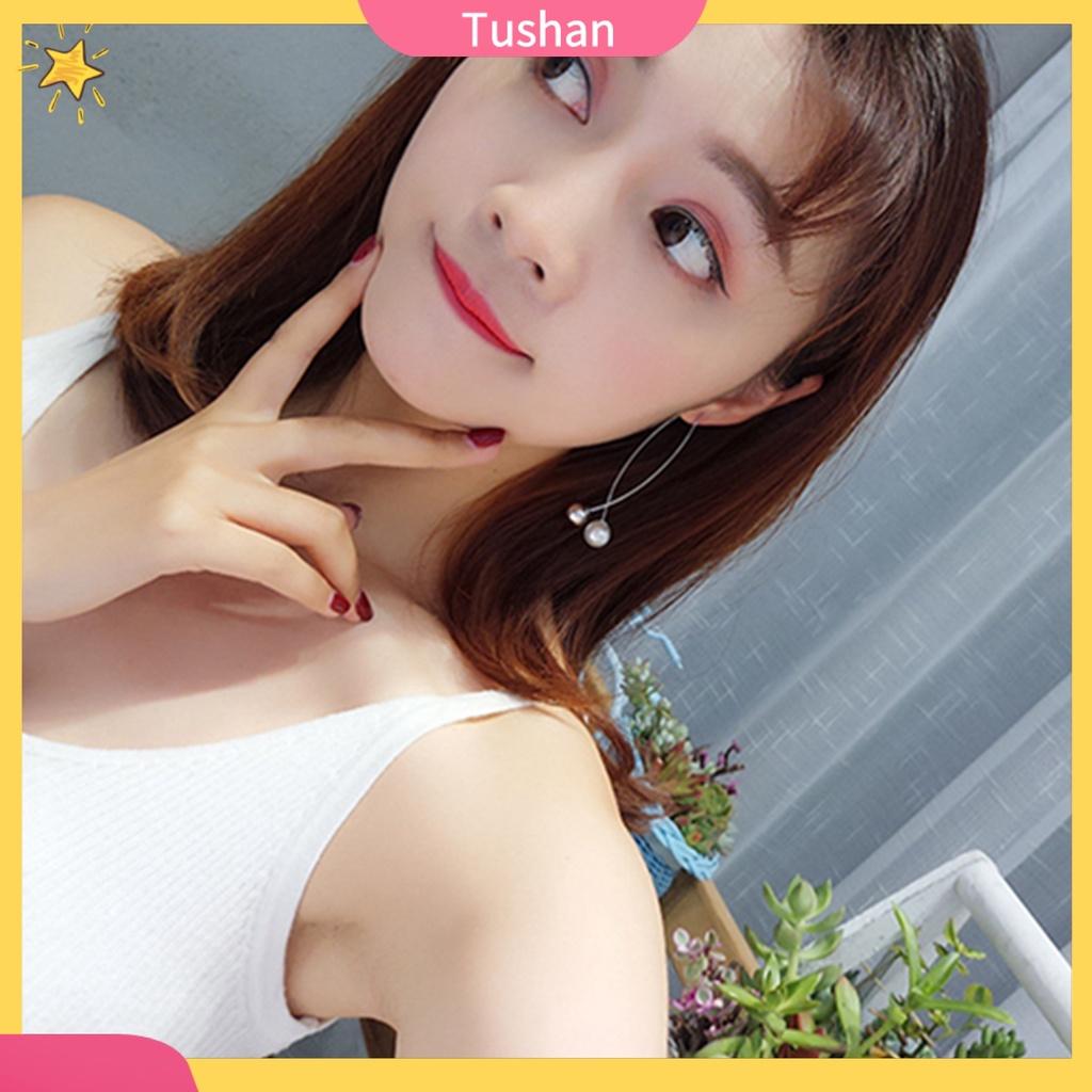 Bông tai đính hạt ngọc trai nhân tạo sang trọng thời trang