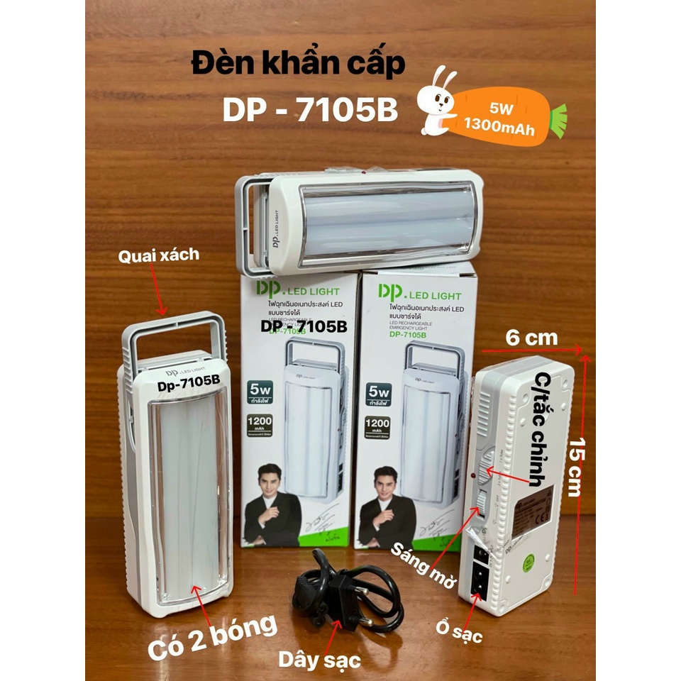Đèn Chiếu Sáng Tích Điện Khẩn Cấp Để Bàn DP-7105B