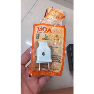 Phích cắm điện 2 chấu LiOA _ Chân tròn