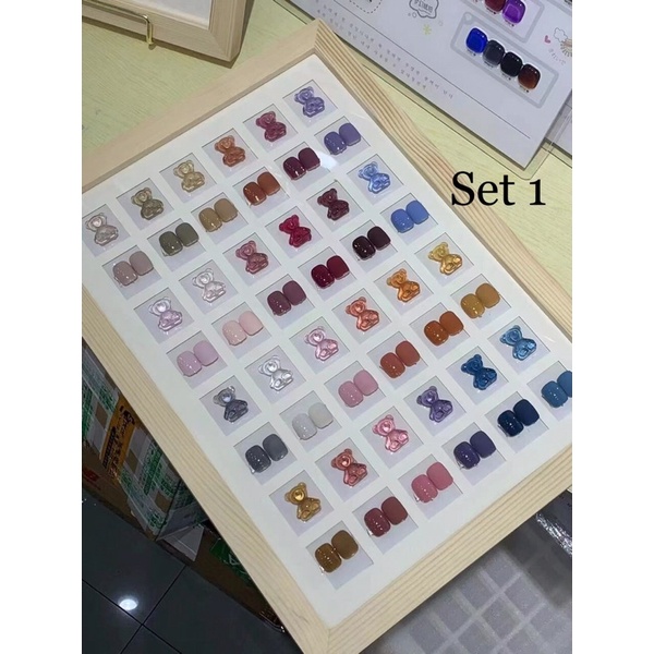 set sơn gel 24  chai very good nails tặng kèm bảng màu