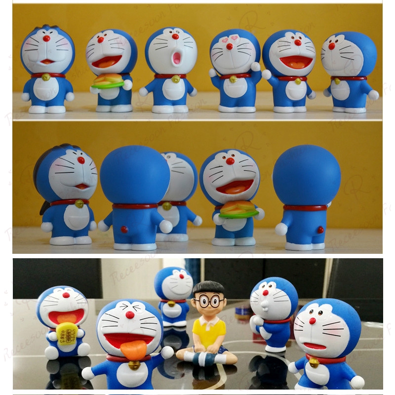 Bộ 6 mô hình nhân vật Doraemon ngộ nghĩnh