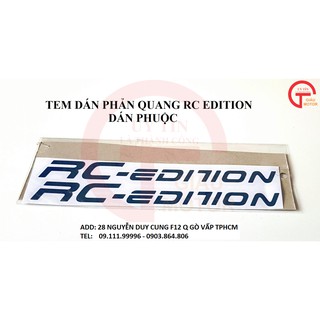 CẶP TEM PHẢN QUANG DÁN PHUỘC RC EDITION MÀU XANH DA TRỜI