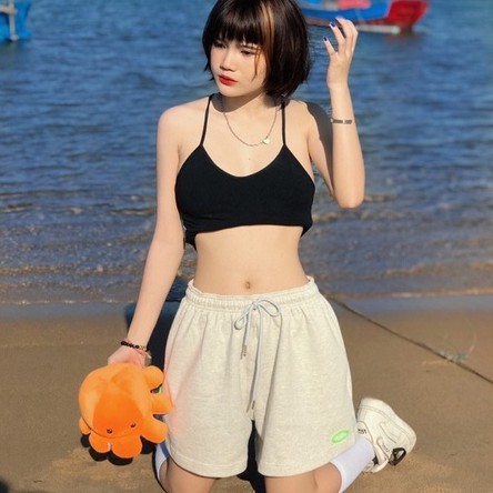 Quần short thun Logo Oval Neon Unisex