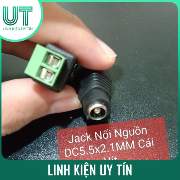 Jack Nối Nguồn DC5.5x2.1MM Cái Vít 5.5x2.1 Jack Cái Camera