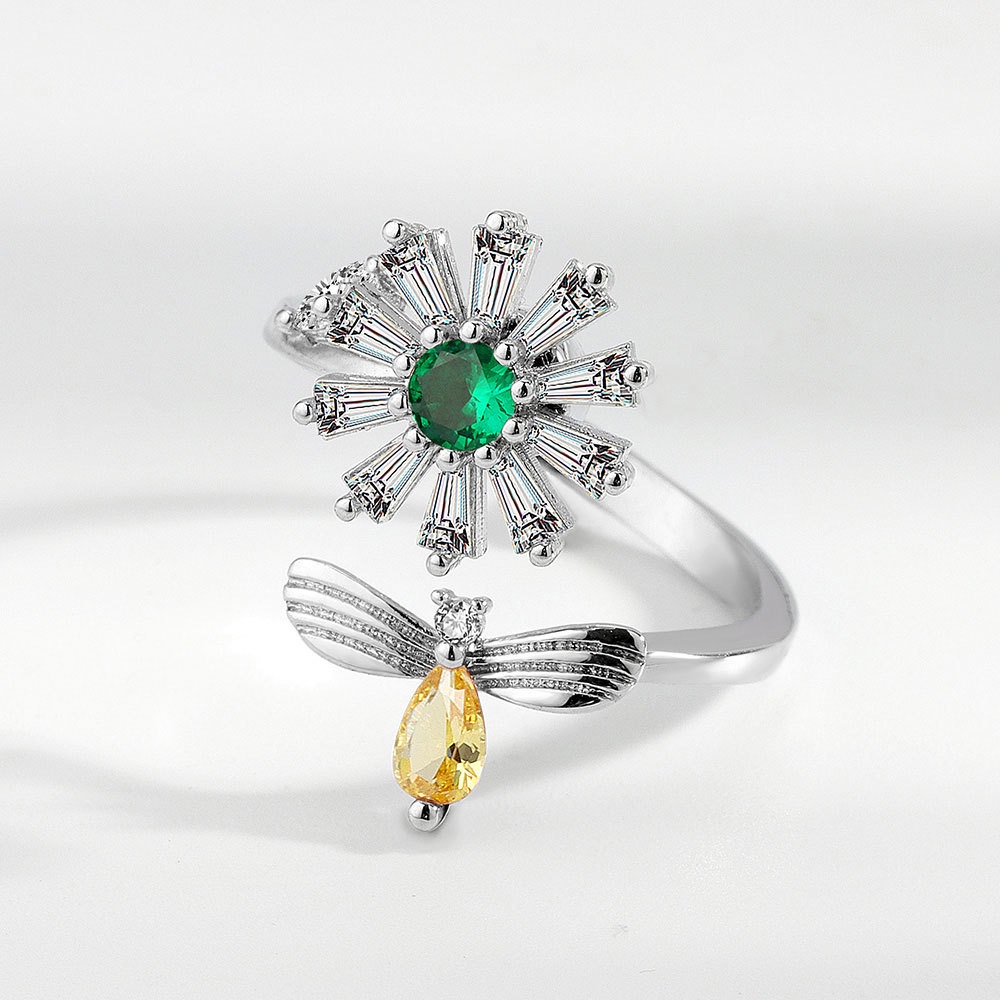 Nhẫn Hở Hình Ong Mật Xoay Được Giúp Giảm Căng Thẳng