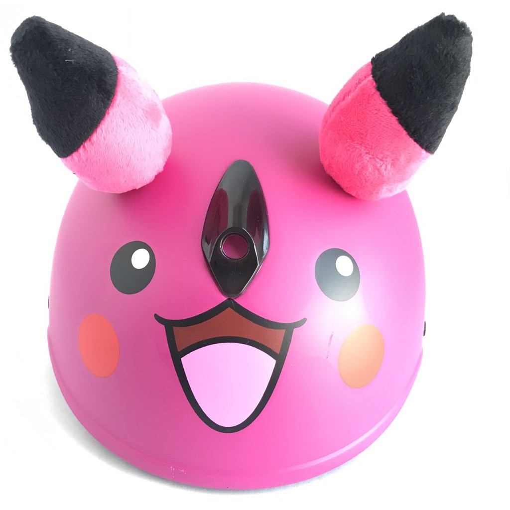 Mũ bảo hiểm trẻ em V&amp;S Helmet hình Pikachu hồng đào siêu dễ thương