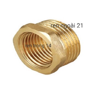 Lơ nối chuyển bậc ren ngoài 21 ren trong 14