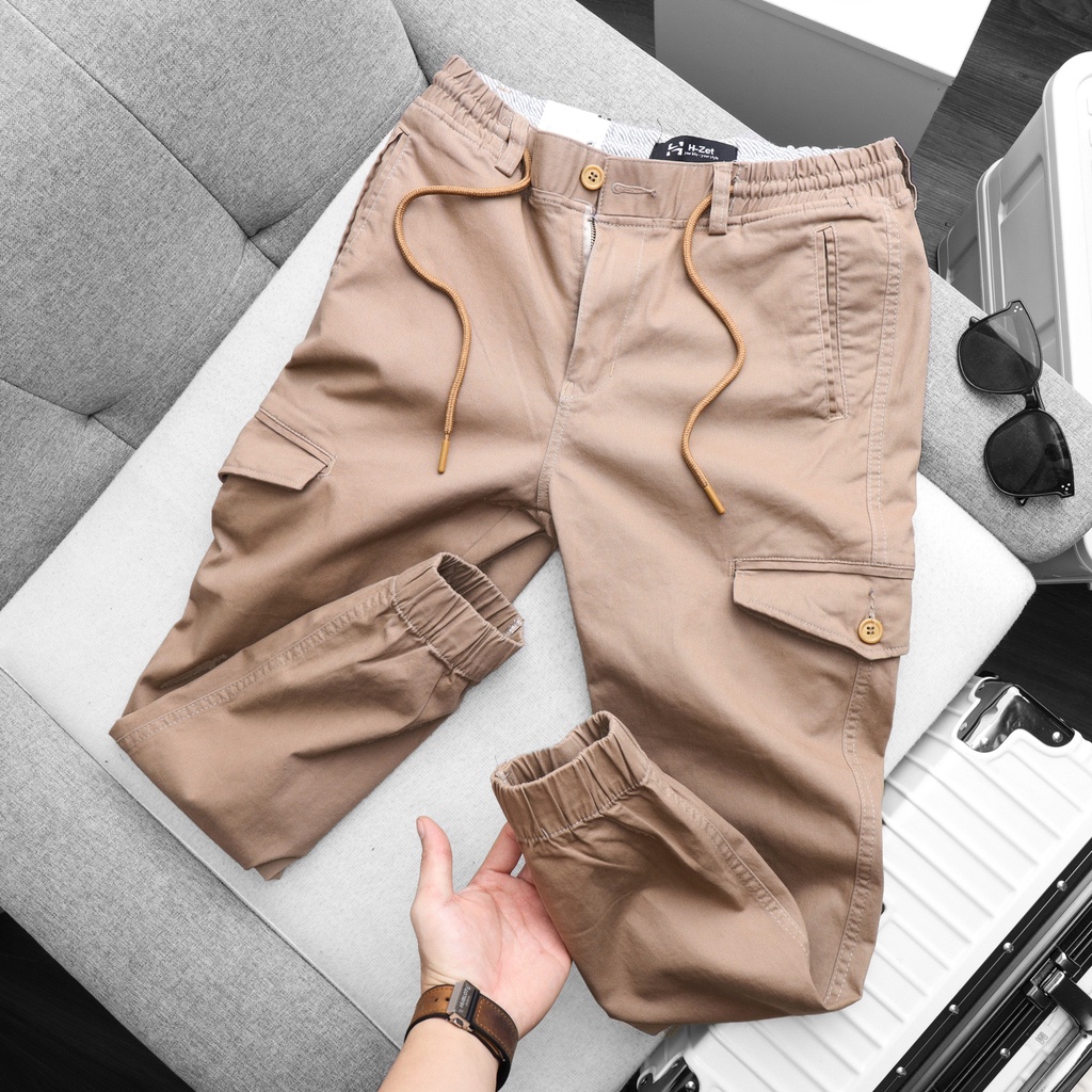 Quần Jogger túi hộp nam - Quần túi hộp kaki nam  - JGTH350