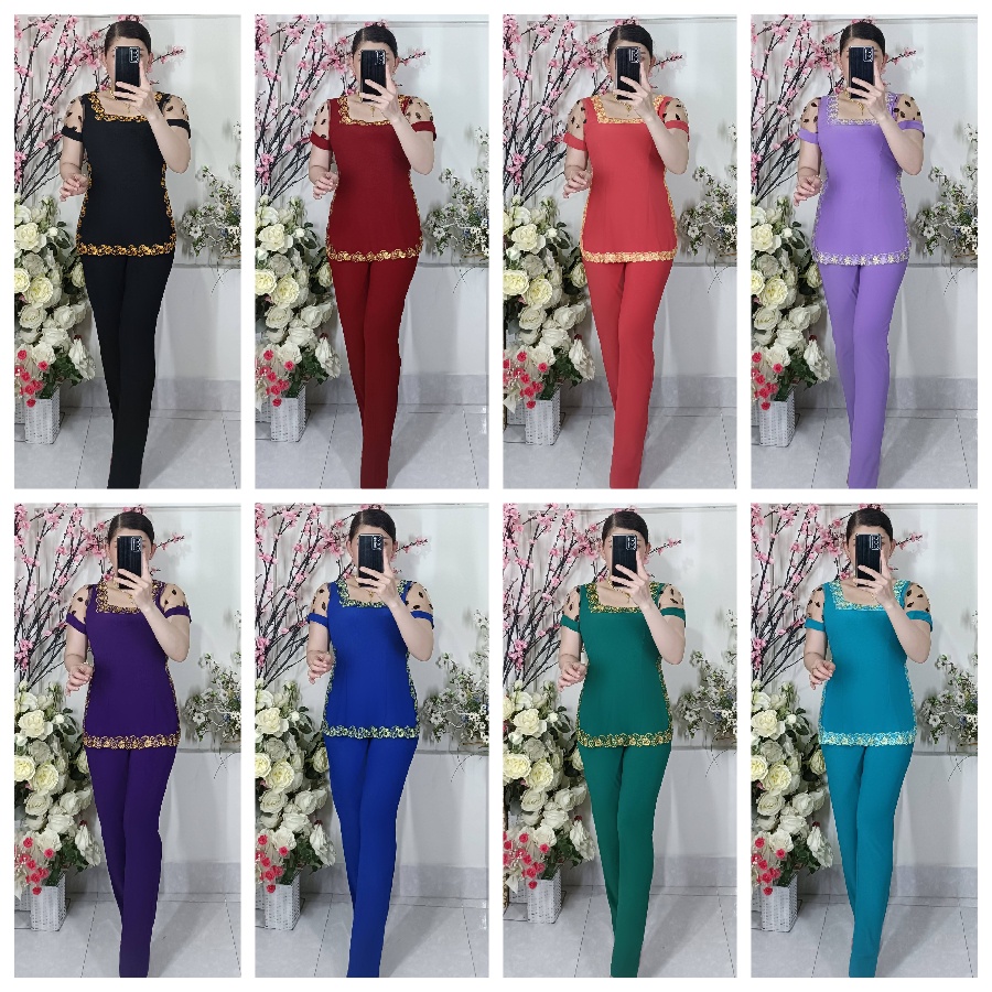 Bộ Xẻ Tà Viền Ren Ống Ôm