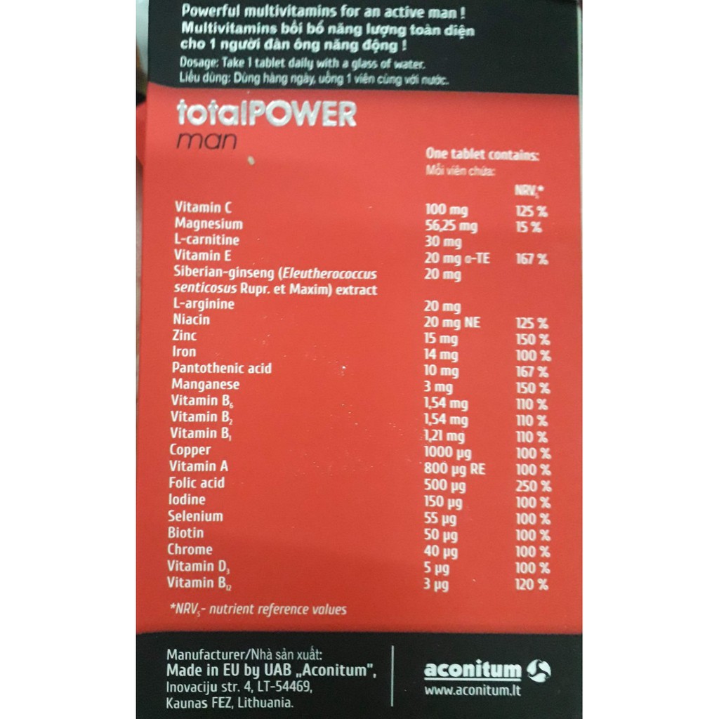 Vitamin total power man