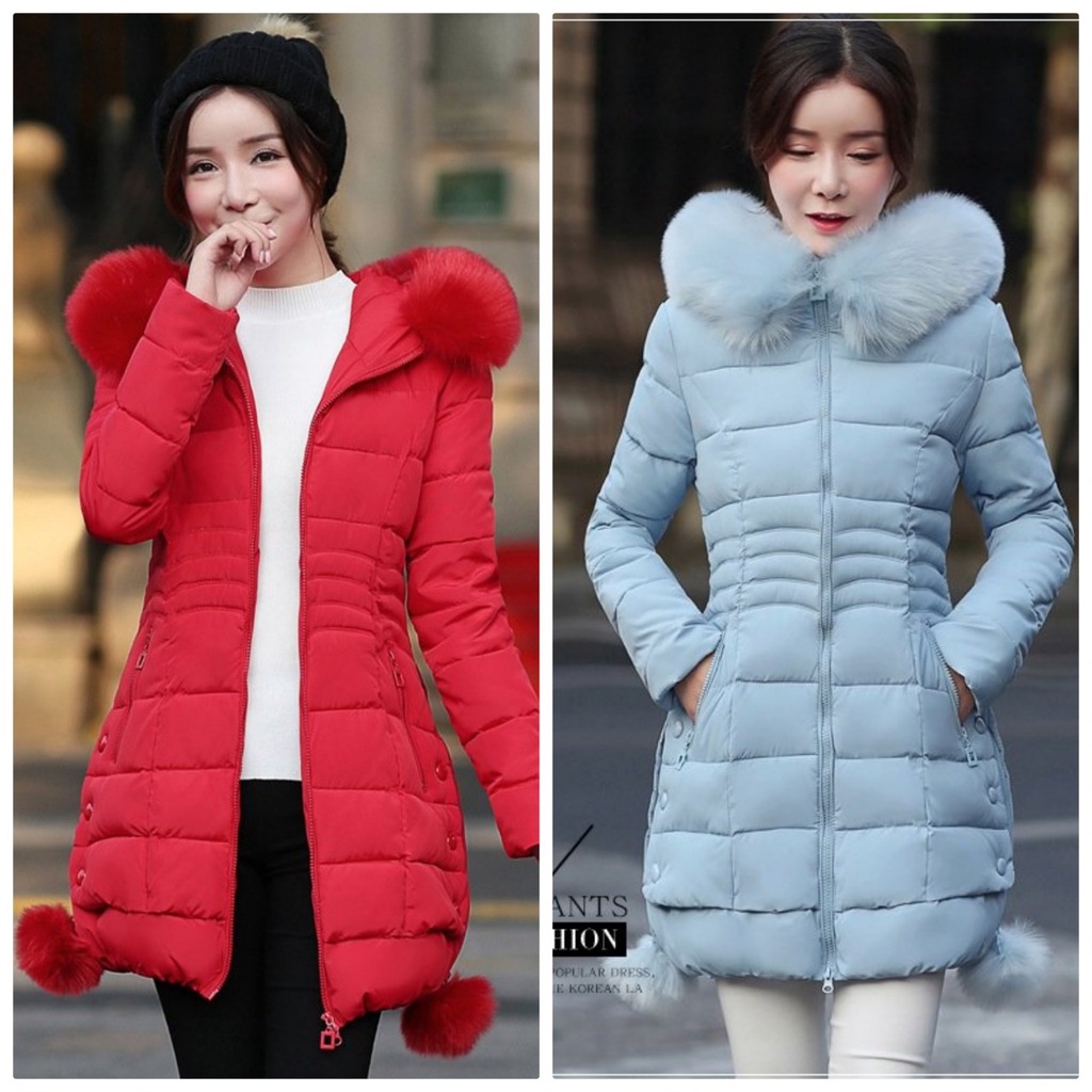 ÁO KHOÁC PHAO CỔ LONG CAO CẤP  CỰC ẤM ĐỦ SIZE BY4524