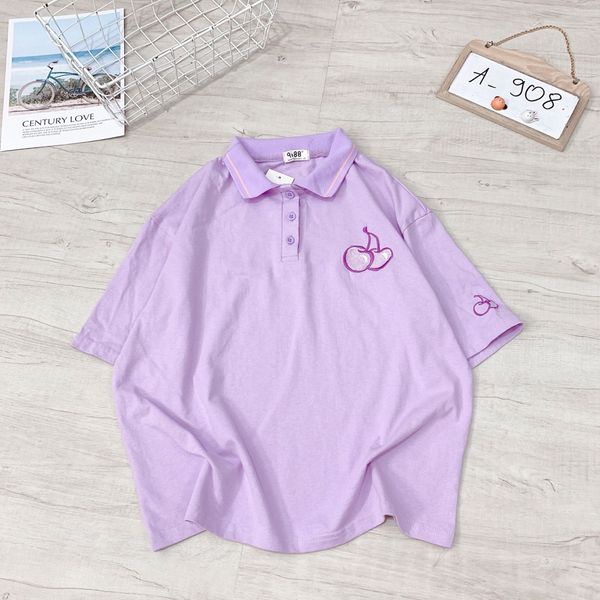 Áo Thun Form Rộng Polo Nam Nữ In Hình Quả Jerry Siêu Đẹp Siêu Đáng Yêu Chất Cotton Mềm Mát Kiểu Cách Cá Tính  TTQ0225