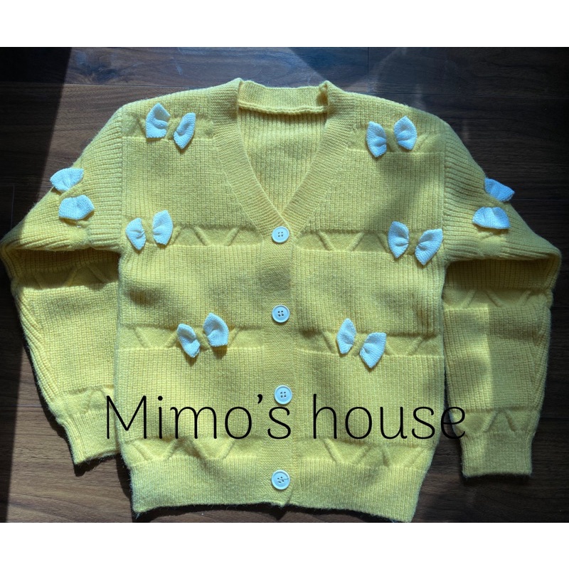 Áo khoác len cardigan cho bé gái, chất liệu đanh mịn đẹp