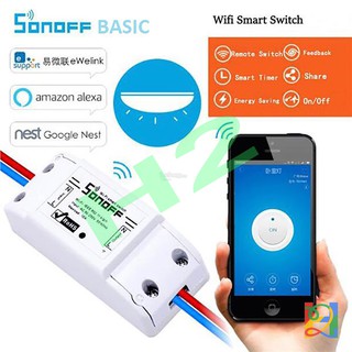 Sonoff basic r2 công tắc wifi 10a 1 kênh 220v điều khiển từ xa qua 3g, 4g, wifi