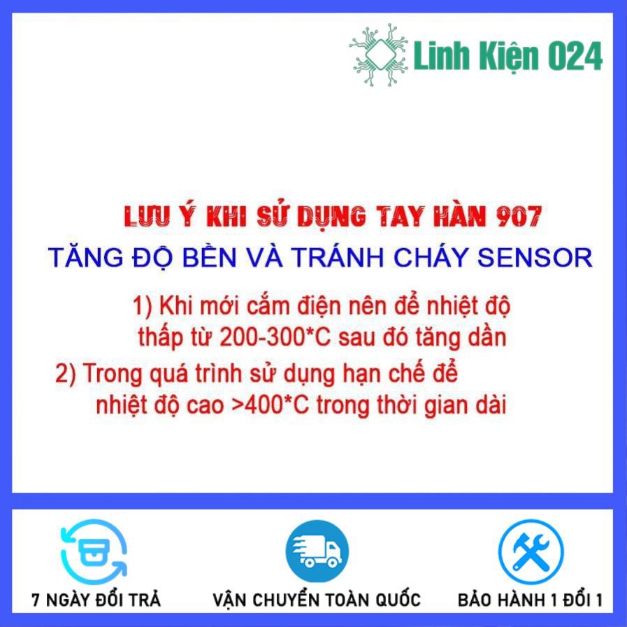 Combo Mỏ Hàn NO.907 ZIN -60W và 5 Món Phụ Kiện ( Mũi Hàn Dao T-K, Kệ Hàn, Bọt Biển Tròn, Thiếc OK, Nhựa Thông )