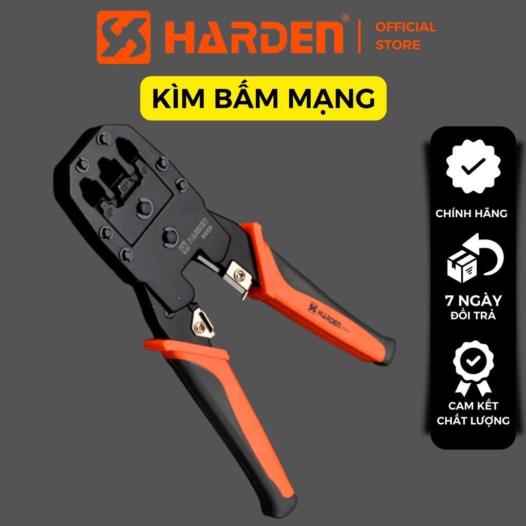 Kìm bấm đầu dây mạng lan đa năng HARDEN