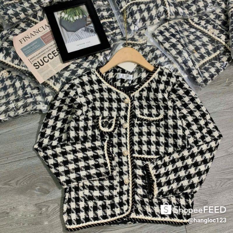 ÁO DẠ LEN KẺ 2 LỚP SIÊU HÓT